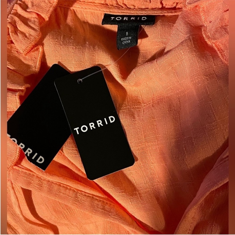 Torrid Challis Ombré Red Tiered Maxi Dress Size 1 1X NWT - Picture 11 of 16